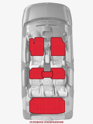 ЭВА коврики «Queen Lux» комплект для Honda Accord (2G)